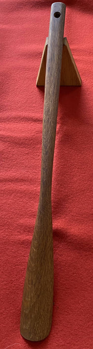 Brown Oak wooden long shoe horn 21” 54CM