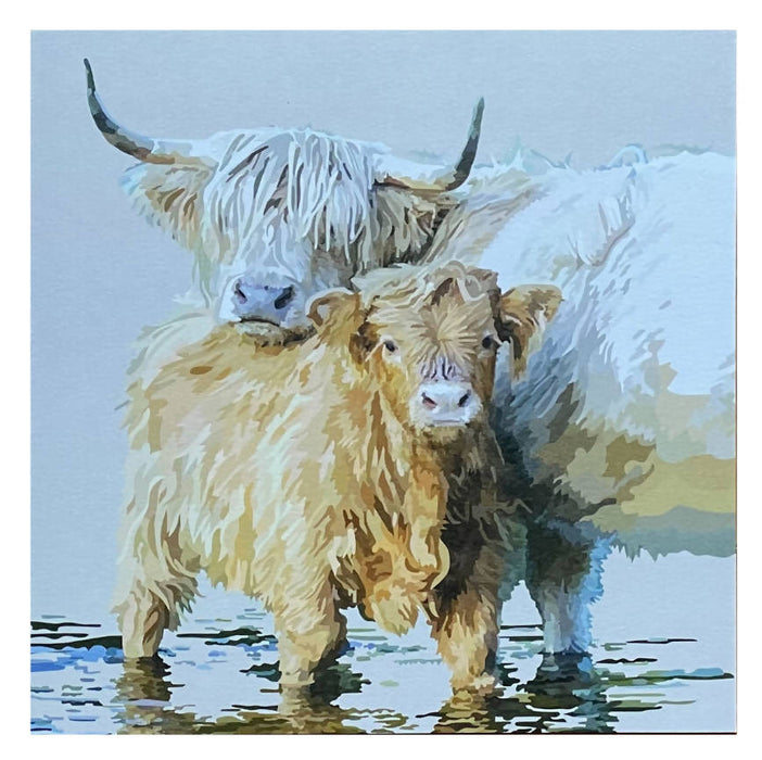 Highland Cow greeting card