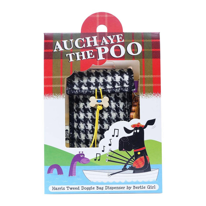 Auch Aye The Poo - Harris tweed doggie bag dispenser