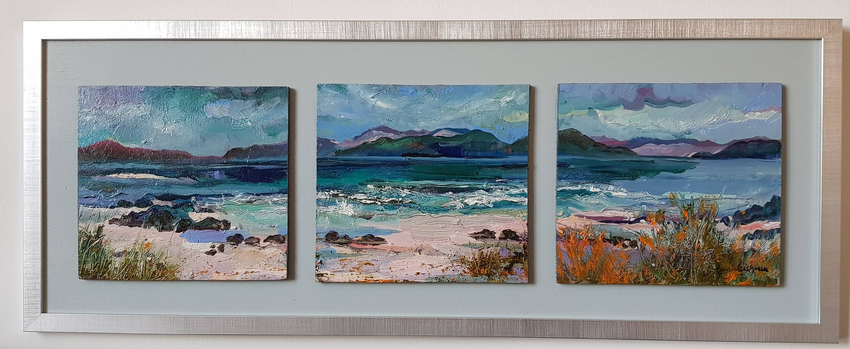 Mull from Traigh Ban, Island of Iona' original painting