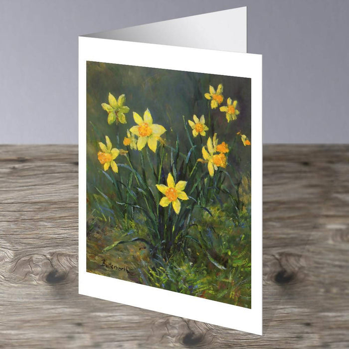 Daffodils - Scottish Fine Art Card By Howard Butterworth