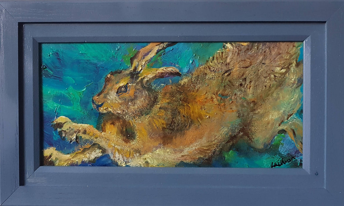 'Lively Hare' original painting