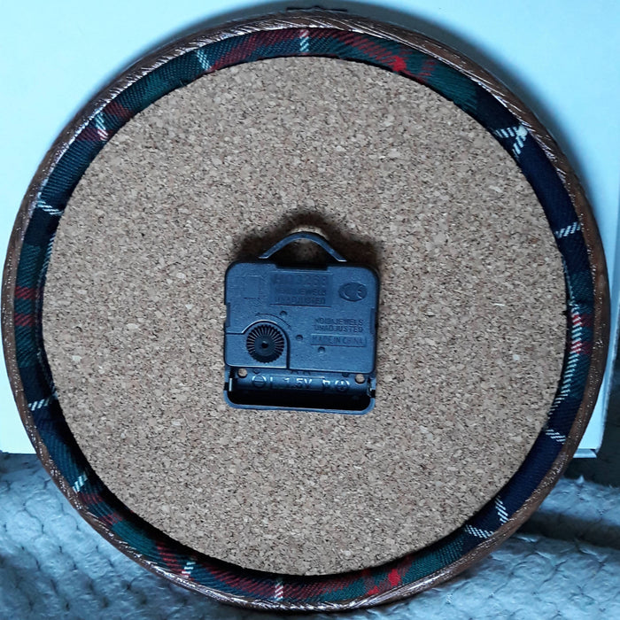 Ancient Caledonia Tartan Clock in an 8" hoop